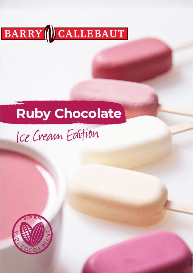 stack of ruby coated ice cream bars