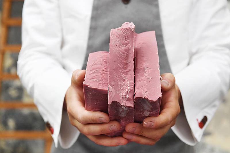 Ruby chocolate block